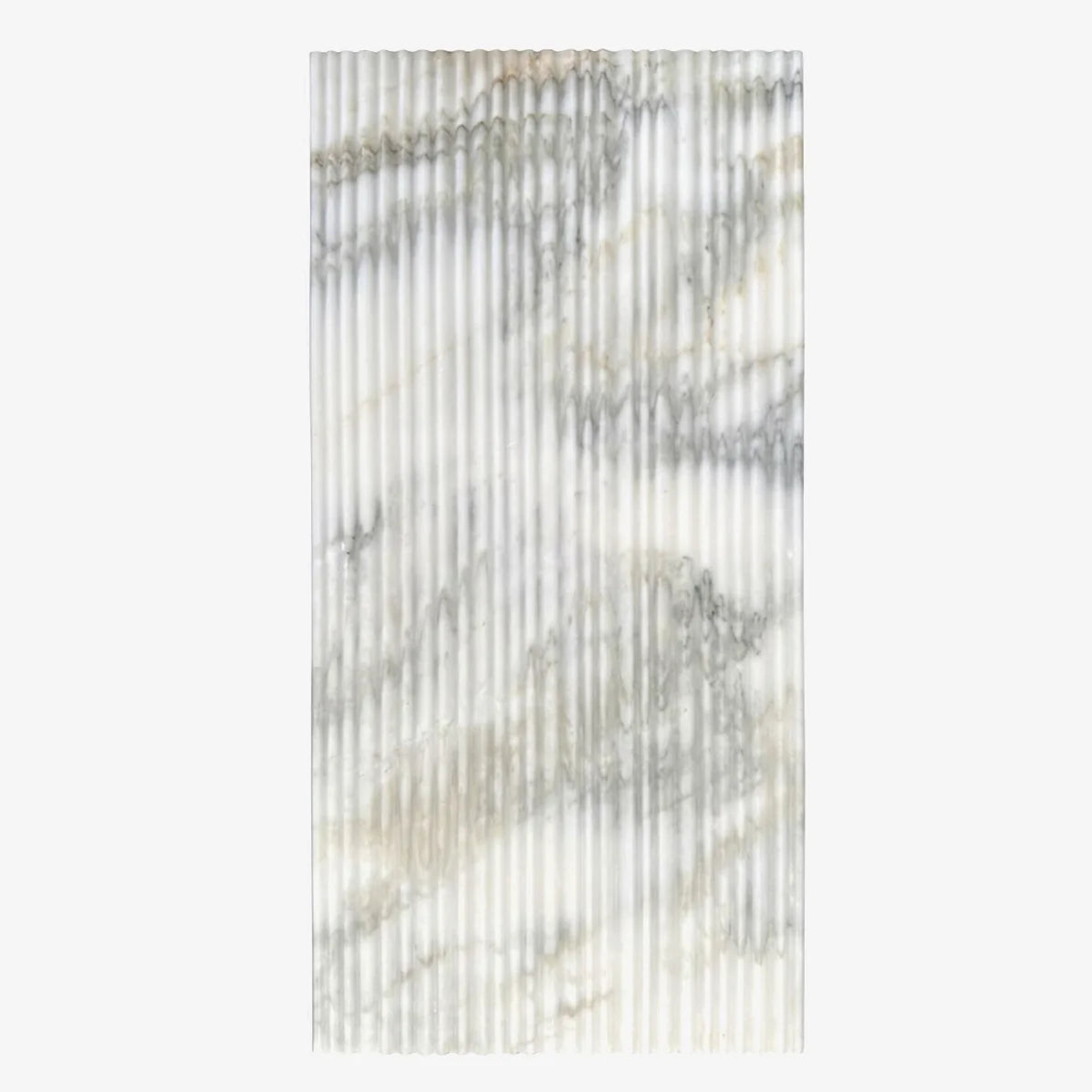 Calacatta Oliva Honed Marble White field tile, top-down product view. Premium marble for walls.