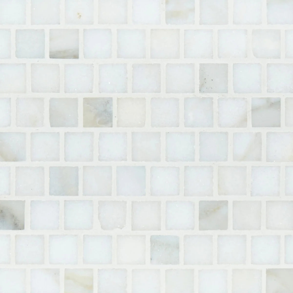 Calacatta Oliva Polished Marble White mosaic, product image. Premium marble for floors and walls.