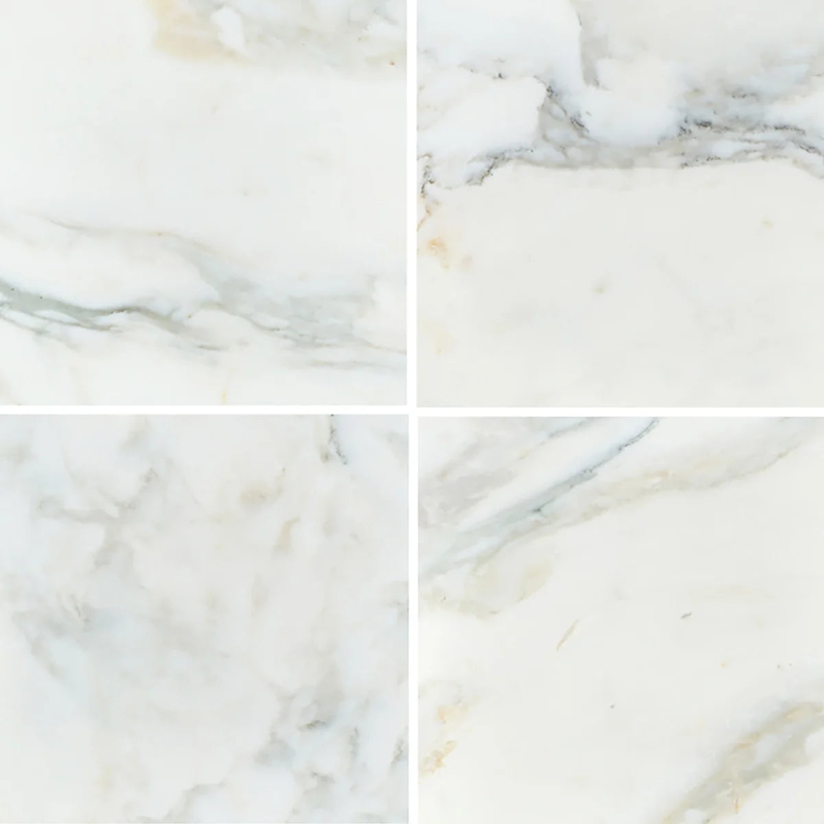 Calacatta Oliva Polished Marble White field tile, product image. Premium marble for floors and walls.