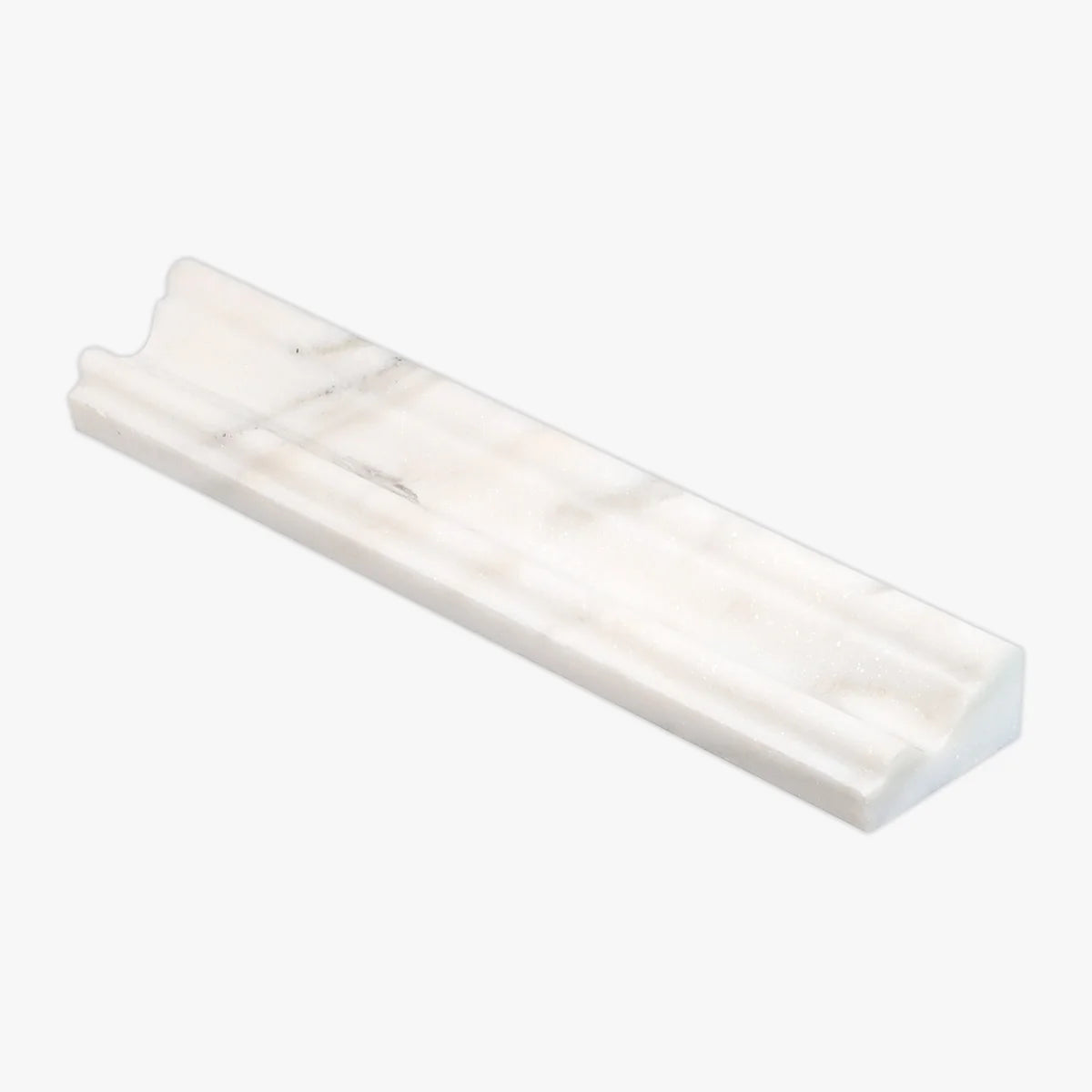 Calacatta Oliva Polished Marble White moulding, product image. Premium marble for floors and walls.