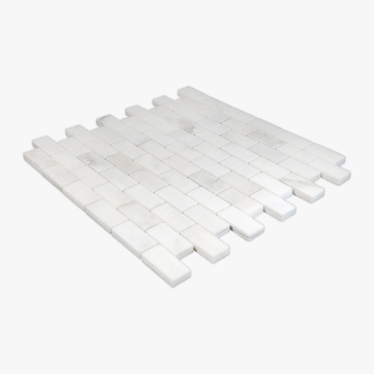 Calacatta Oliva Polished Marble White mosaic, product image. Premium marble for floors and walls.