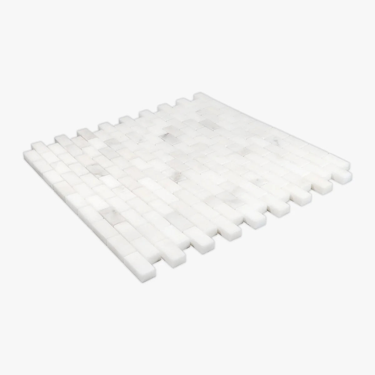 Calacatta Oliva Polished Marble White mosaic, product image. Premium marble for floors and walls.