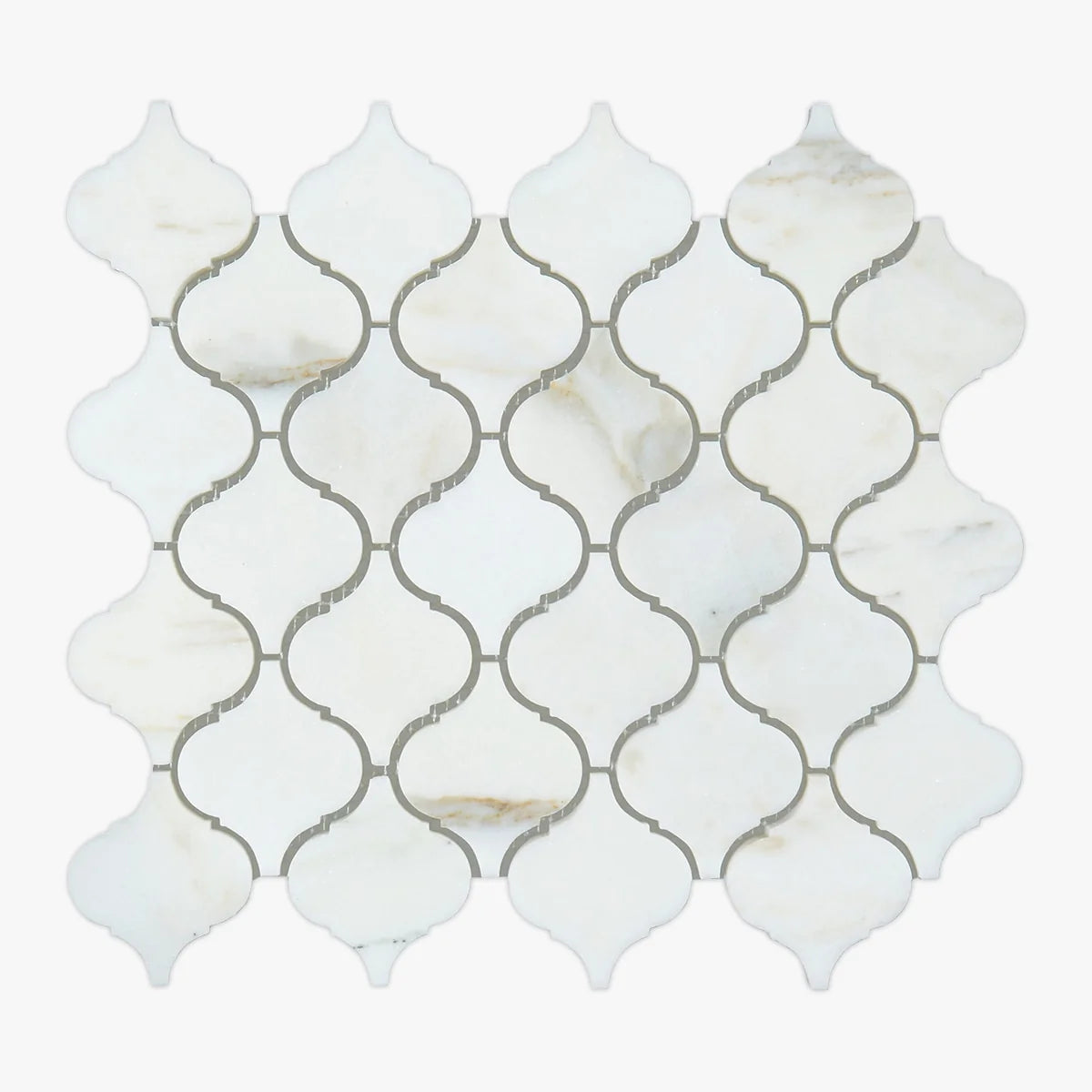 Calacatta Oliva Polished Marble White mosaic, primary product image. Premium marble for floors and walls.