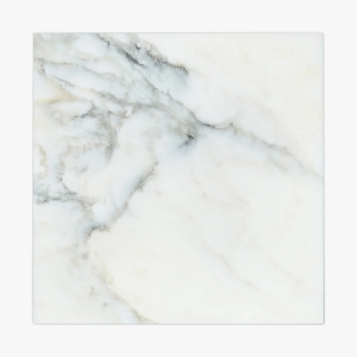 Calacatta Oliva Polished Marble White field tile, top-down product view. Premium marble for floors and walls.