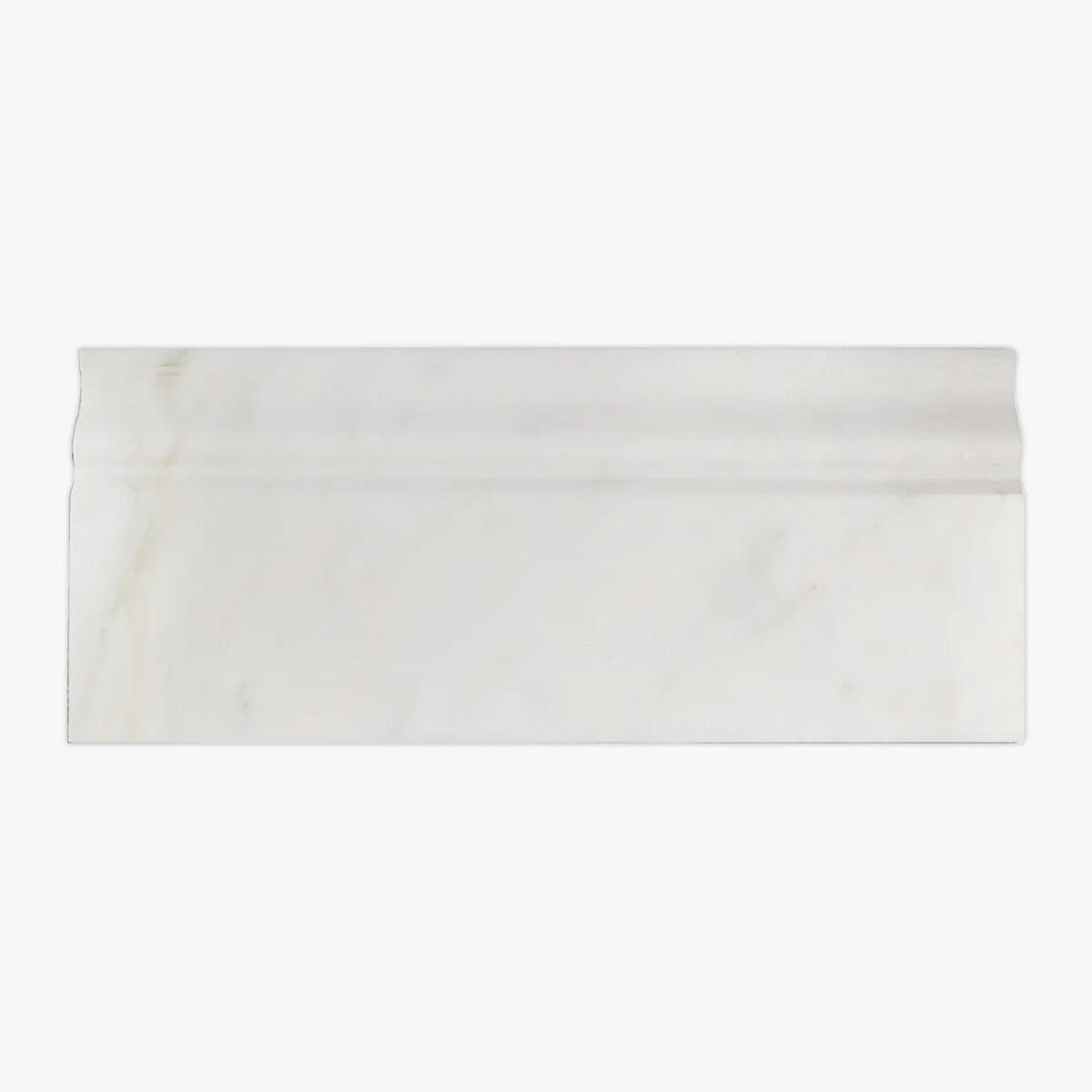 Calacatta Oliva Polished Marble White moulding, primary product image. Premium marble for floors and walls.