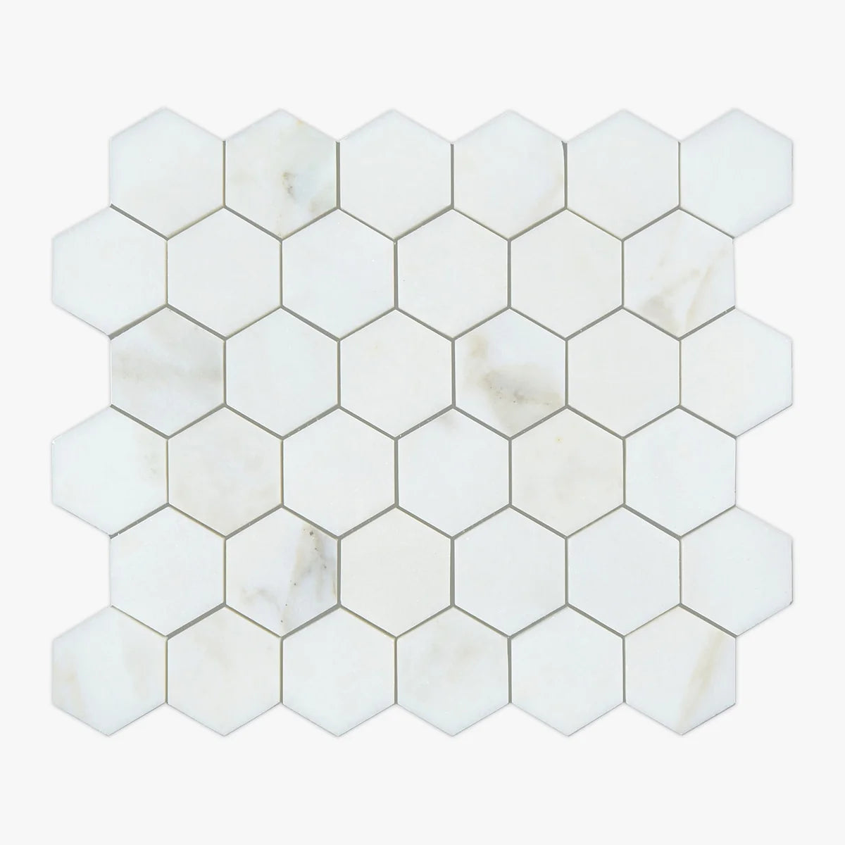 Calacatta Oliva Polished Marble White mosaic, primary product image. Premium marble for floors and walls.
