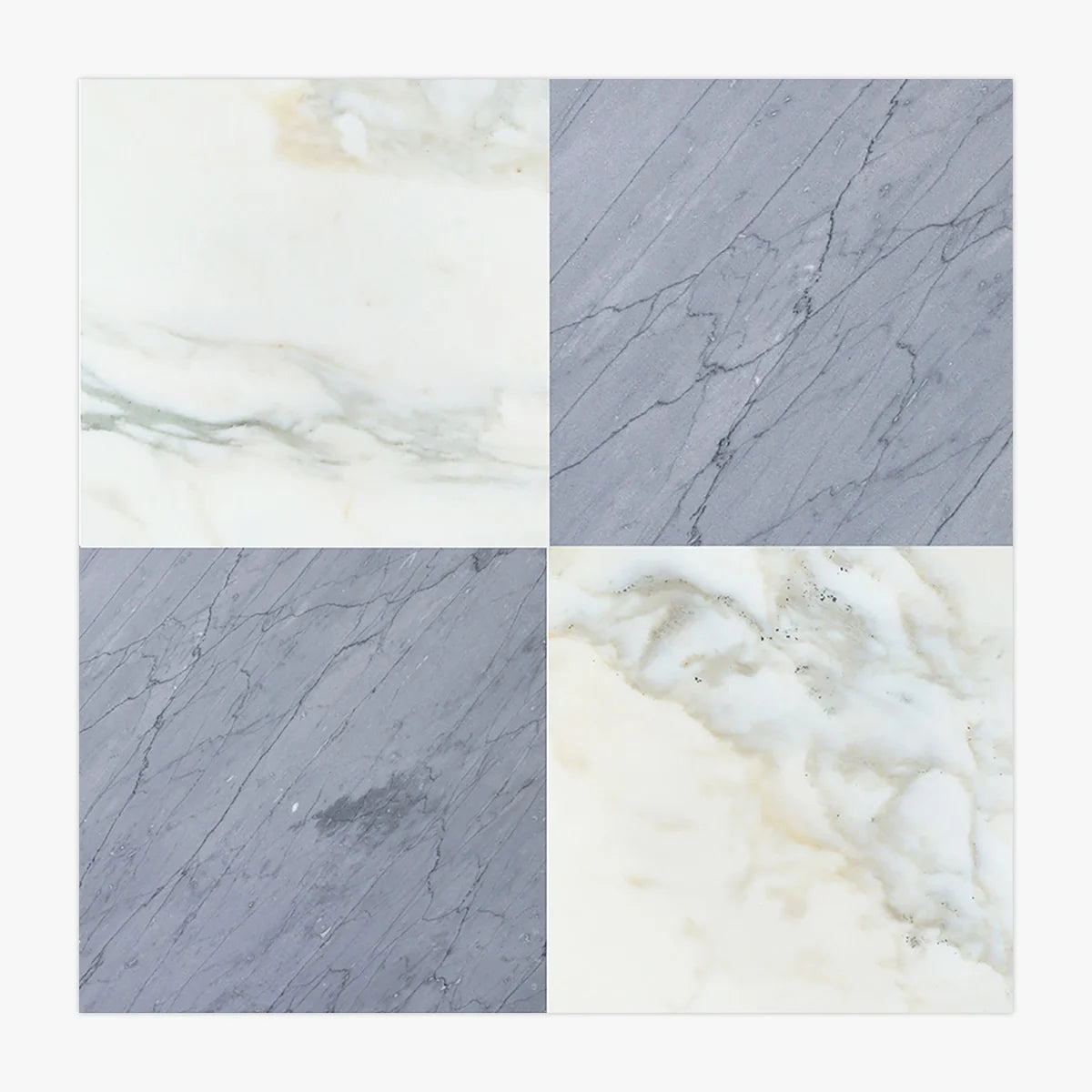 Checkerboard Patterns White checkerboard tile, primary product image. Premium marble for floors and walls.