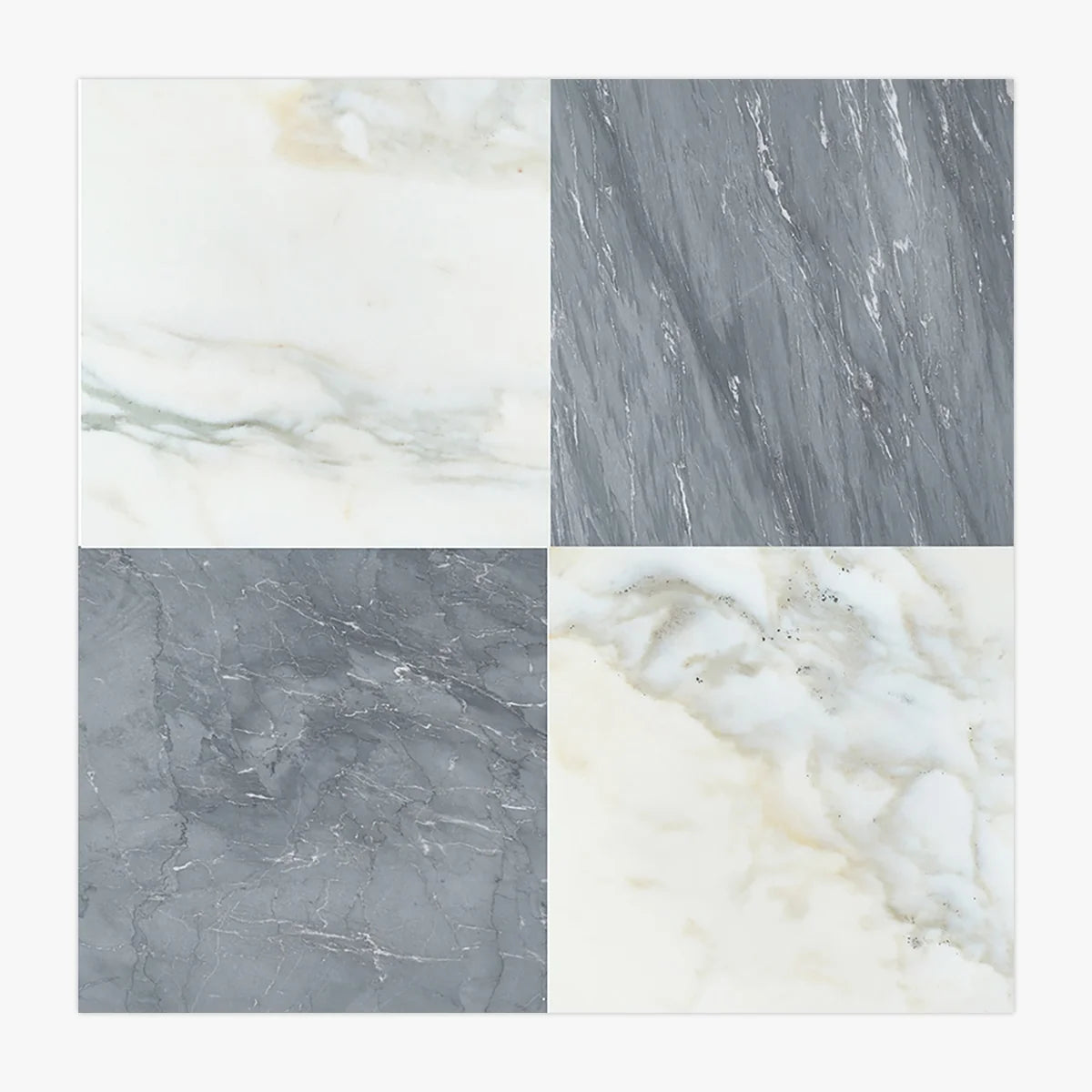 Checkerboard Patterns White checkerboard tile, primary product image. Premium marble for floors and walls.