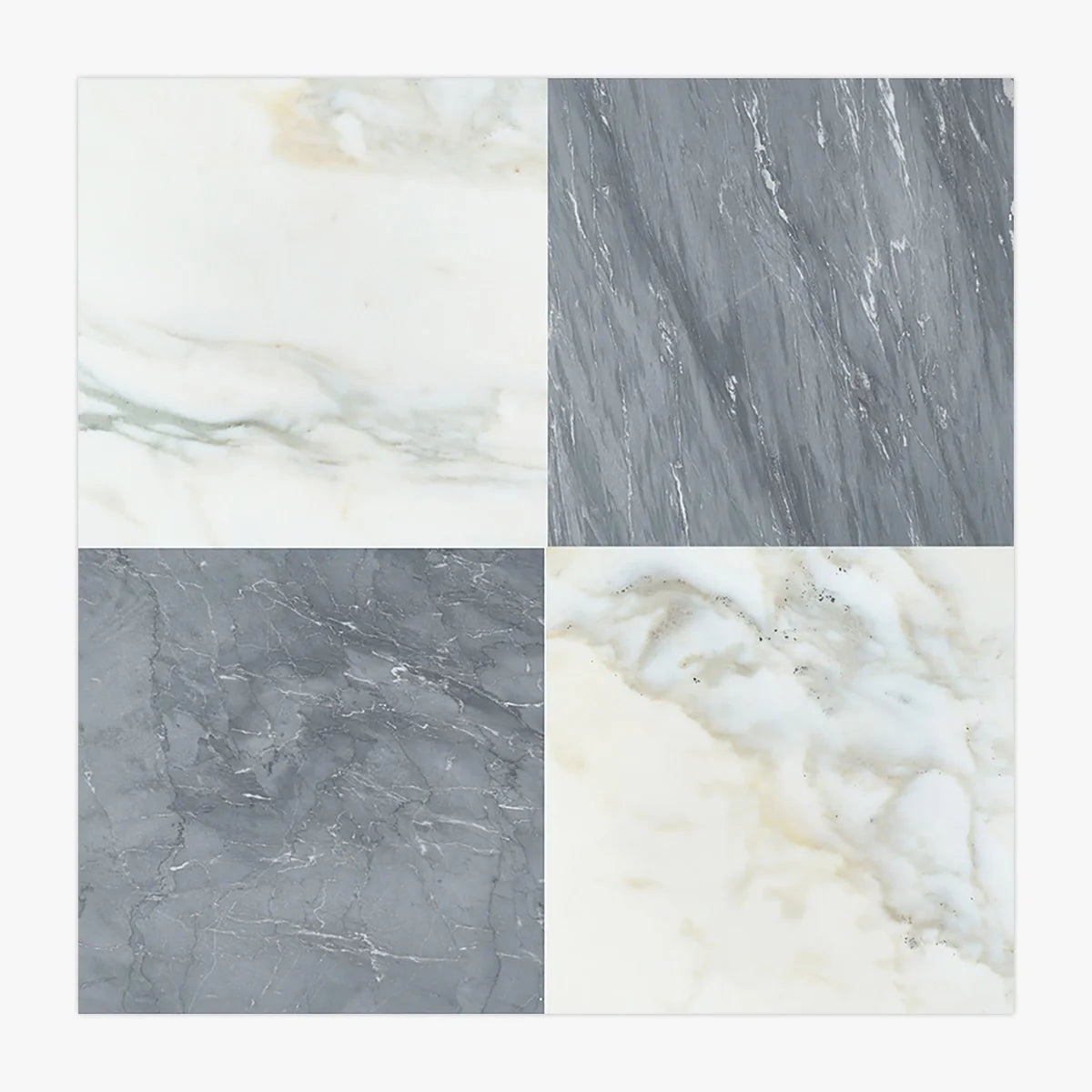 Checkerboard Patterns White checkerboard tile, primary product image. Premium marble for floors and walls.