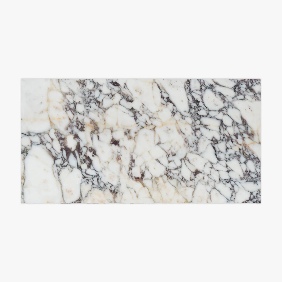 Calacatta Viola Honed Marble White field tile, product image. Premium marble for floors and walls.