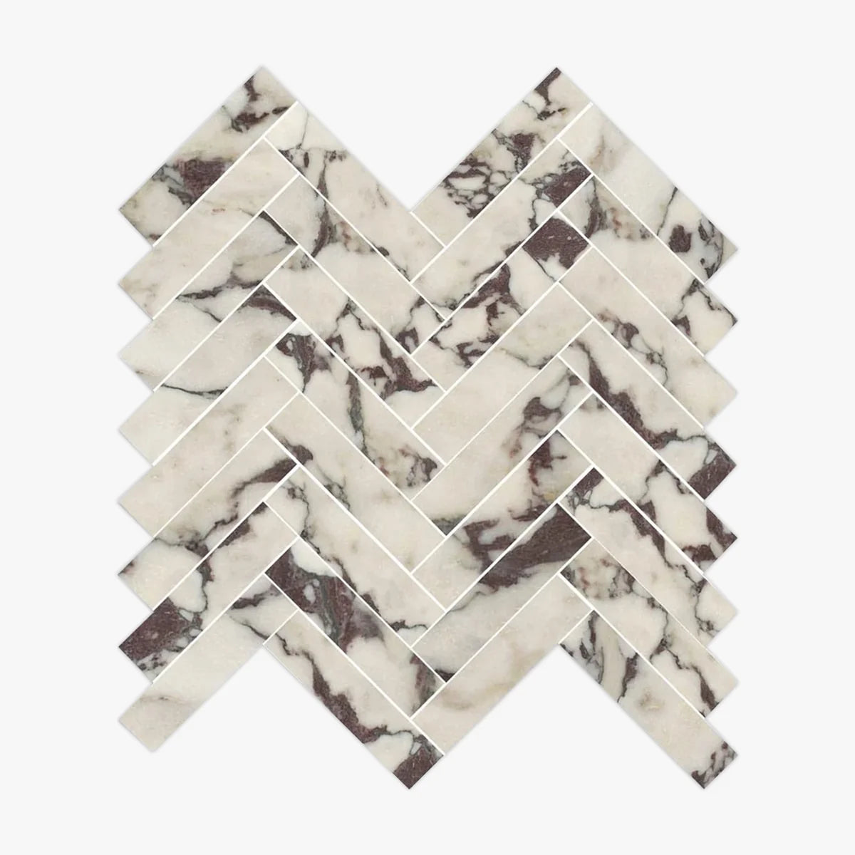 Calacatta Viola Polished Marble White mosaic, primary product image. Premium marble for floors and walls.