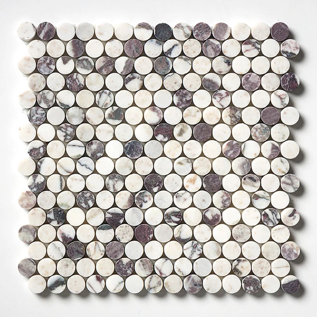 Calacatta Viola Polished Marble White mosaic, primary product image. Premium marble for floors and walls.
