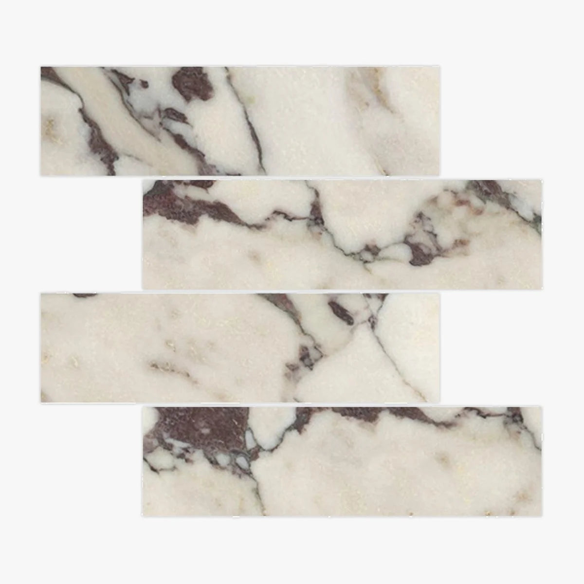 Calacatta Viola Polished Marble White field tile, product image. Premium marble for floors and walls.