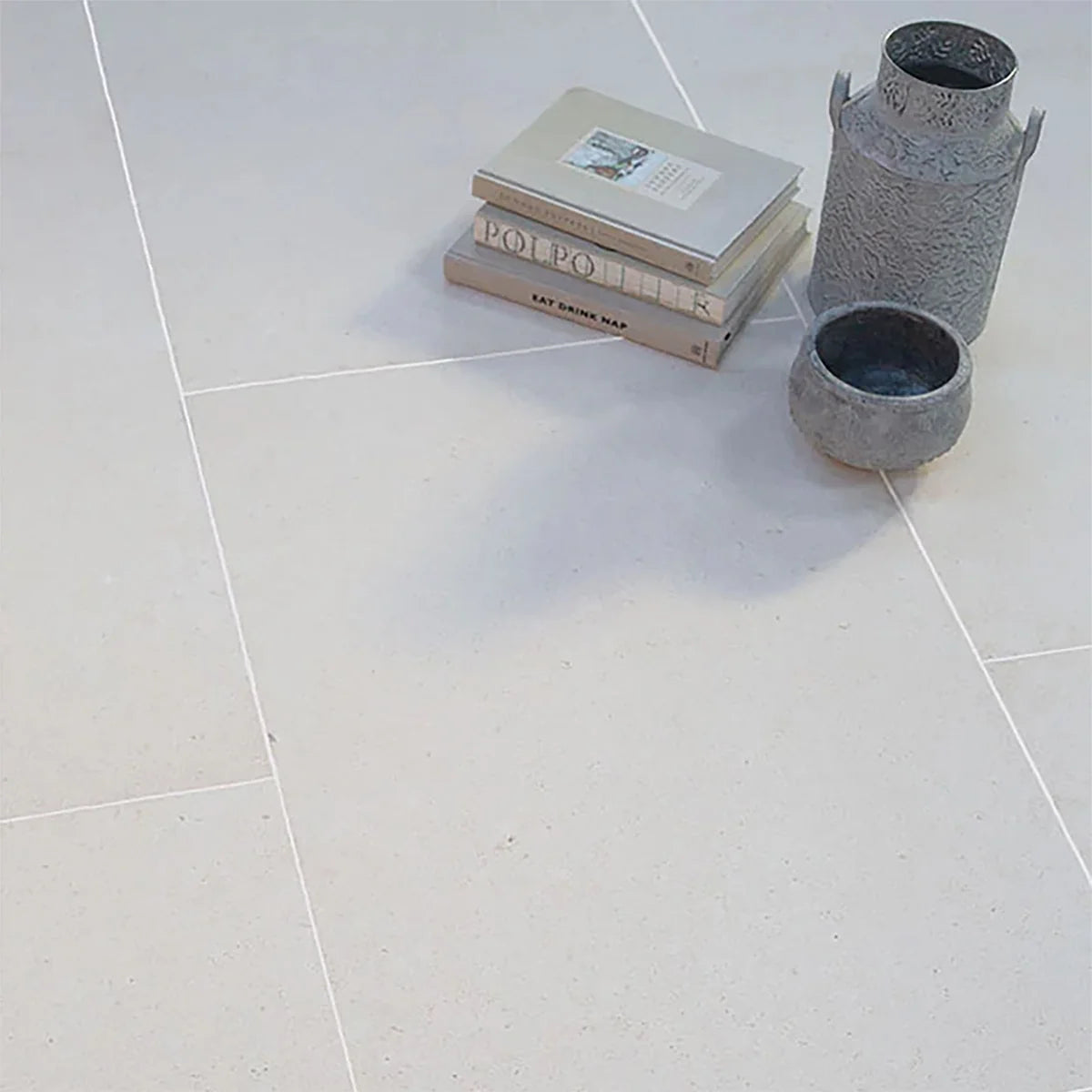 Lymra Limestone Cream field tile, product image. Premium limestone for floors and walls.