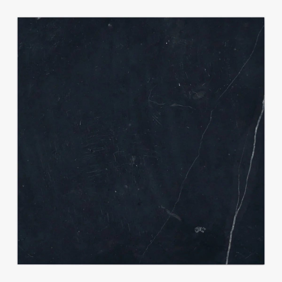 Nero Marquina Honed Marble Black field tile, primary product image. Premium marble for floors and walls.