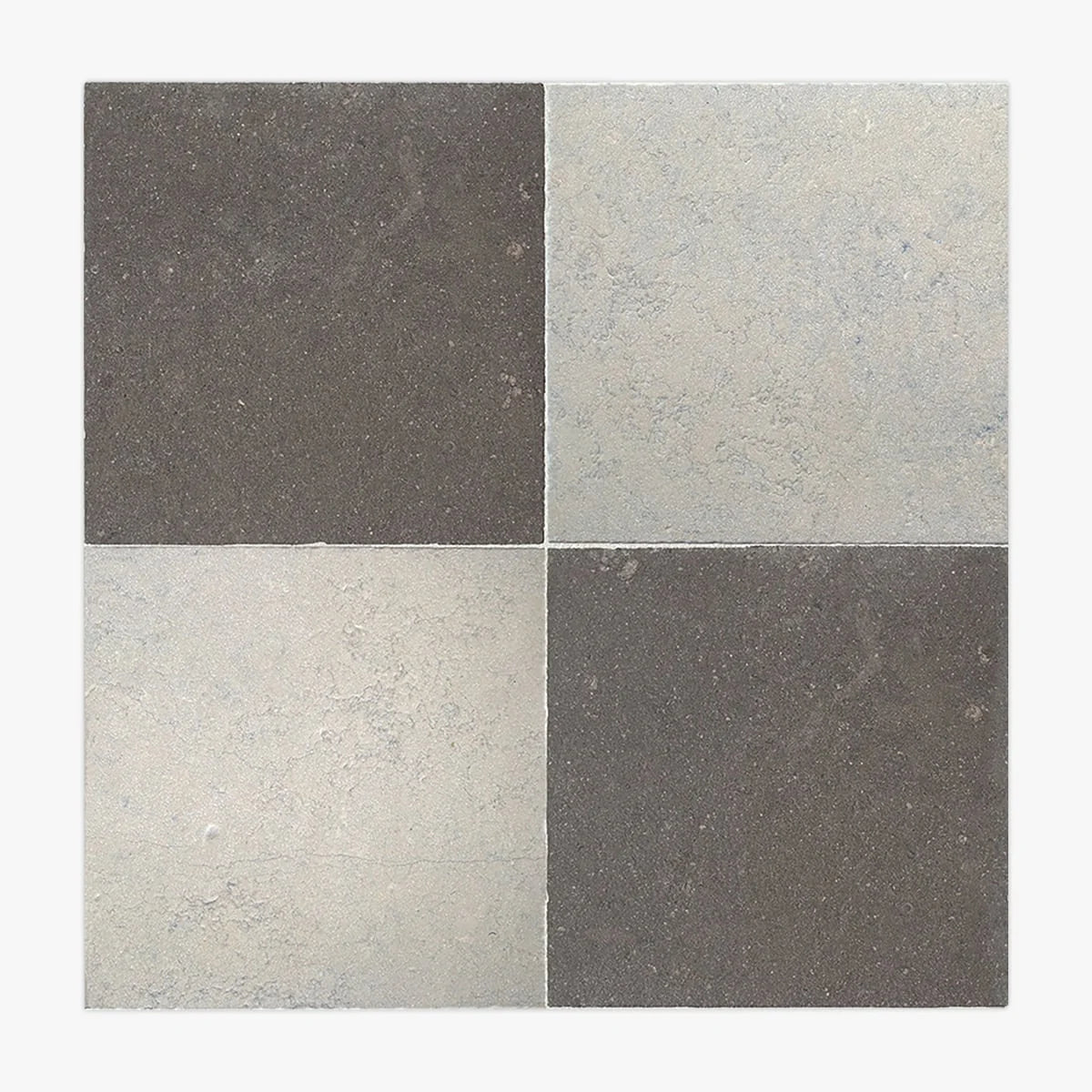 Checkerboard Patterns Multicolor checkerboard tile, product image. Premium limestone for floors and walls.