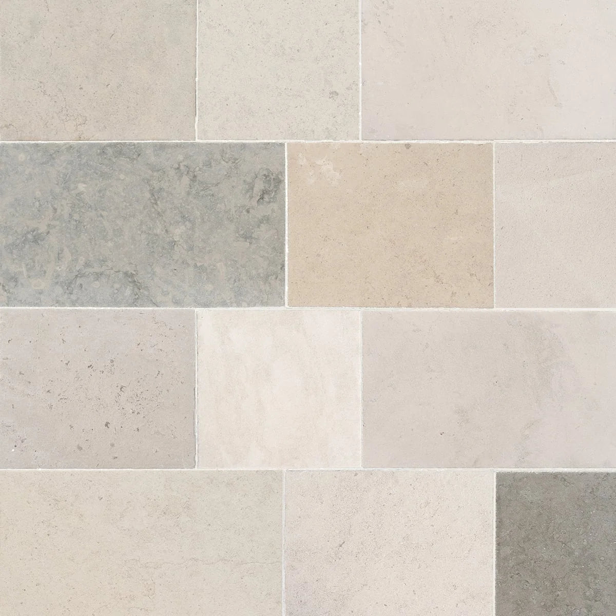 L'Heritage Reclaimed Limestones Beige field tile, primary product image. Premium limestone for floors and walls.