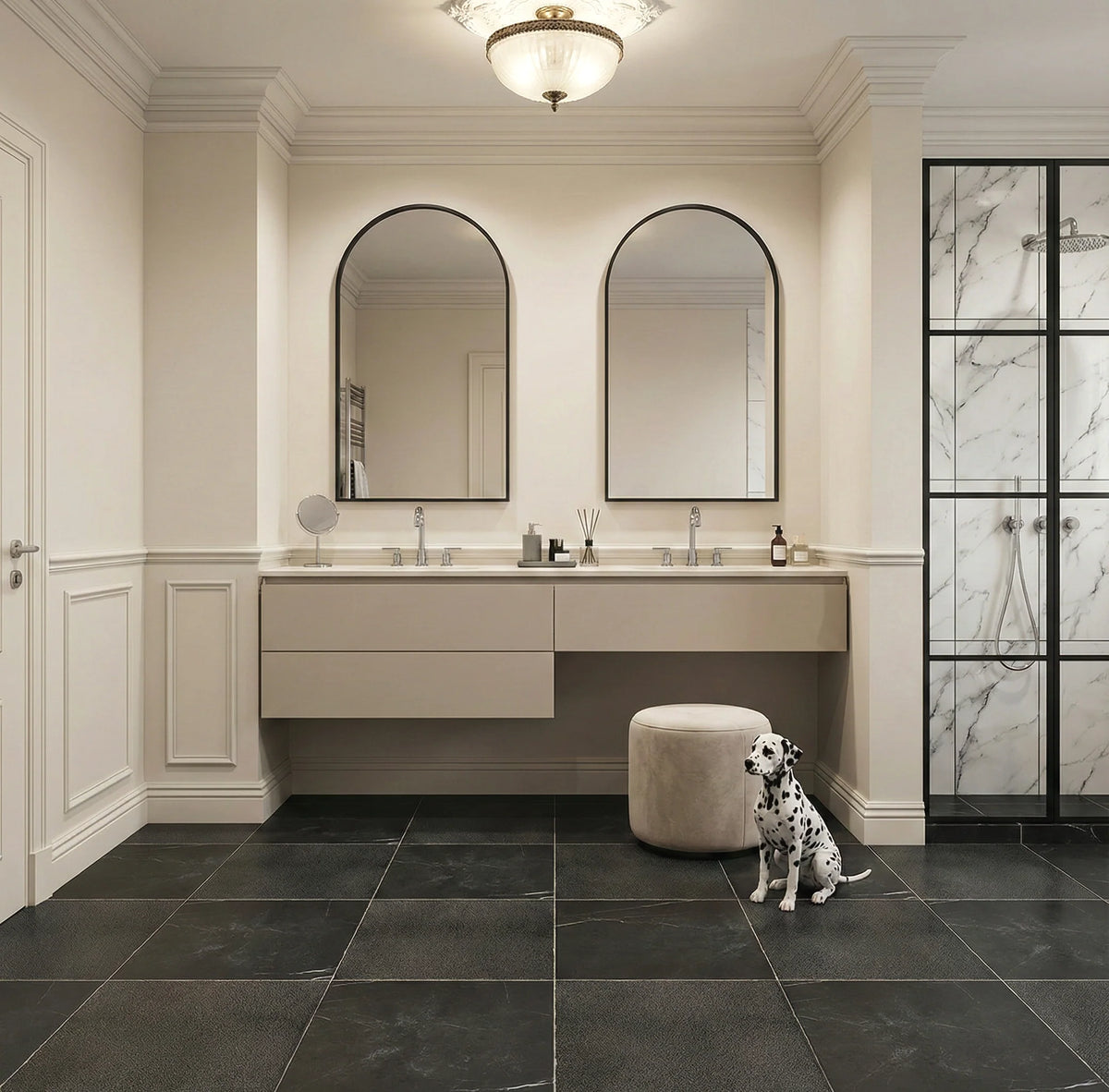 Checkerboard Patterns Multicolor checkerboard tile, product image. Premium marble for floors and walls.