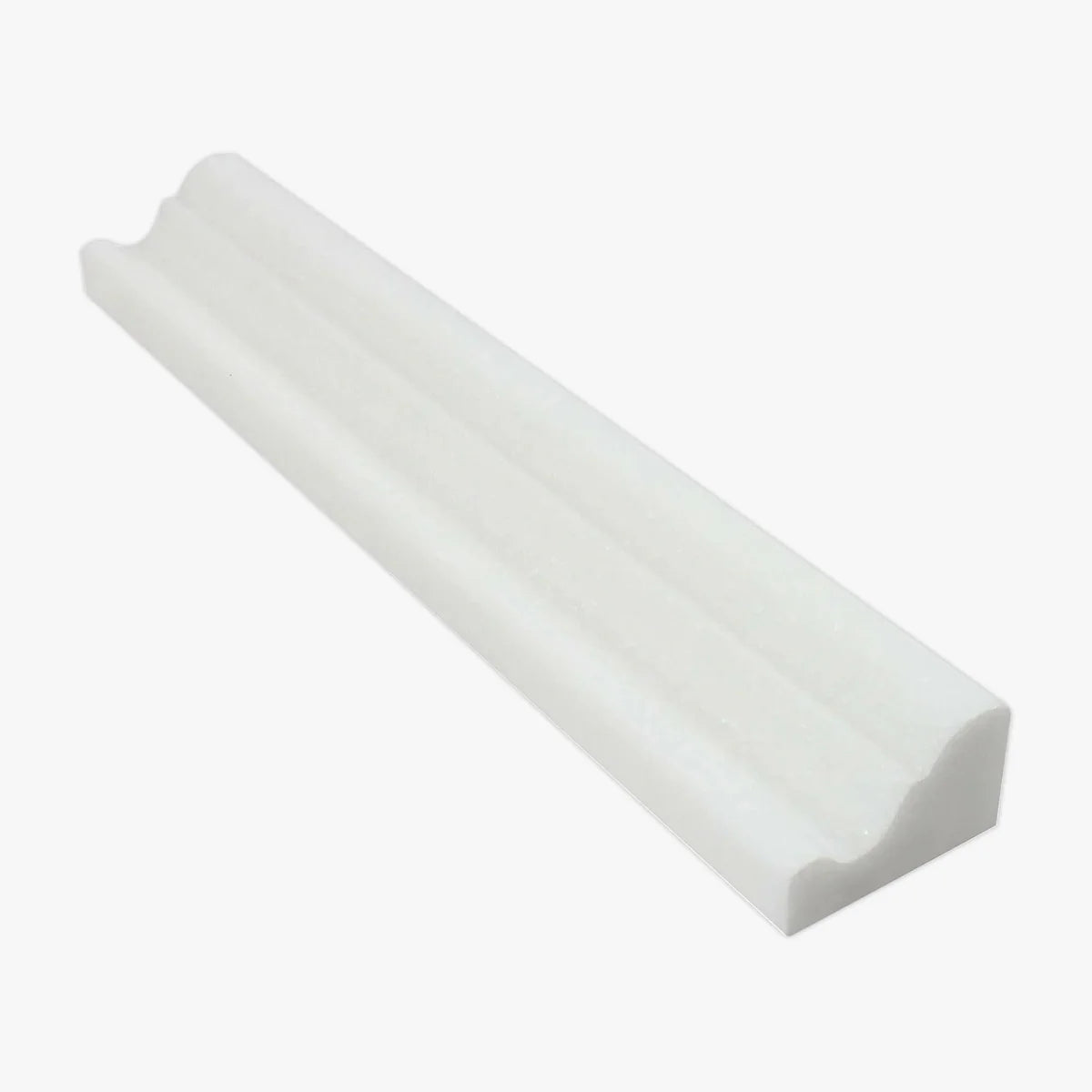 Thassos White Honed Marble White moulding, primary product image. Premium marble for floors and walls.