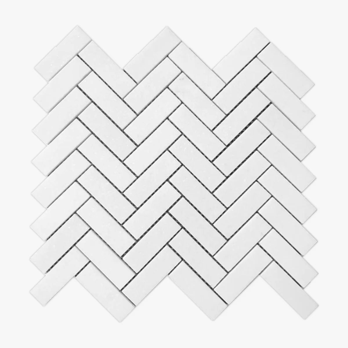 Thassos White Honed Marble White mosaic, primary product image. Premium marble for floors and walls.