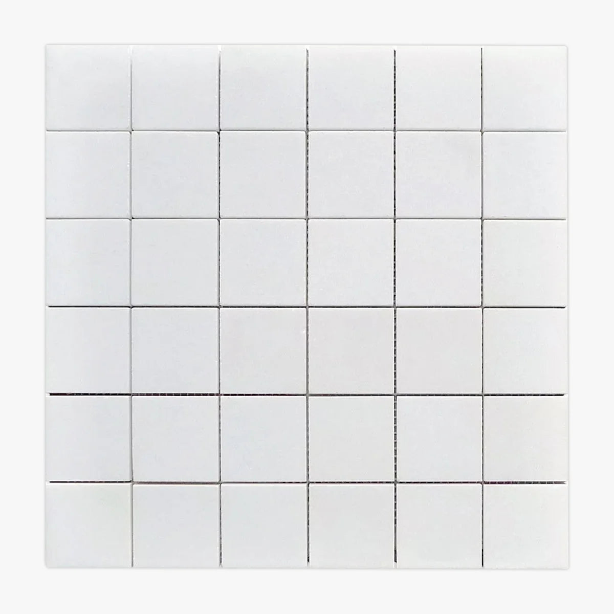 Thassos White Honed Marble White mosaic, primary product image. Premium marble for floors and walls.