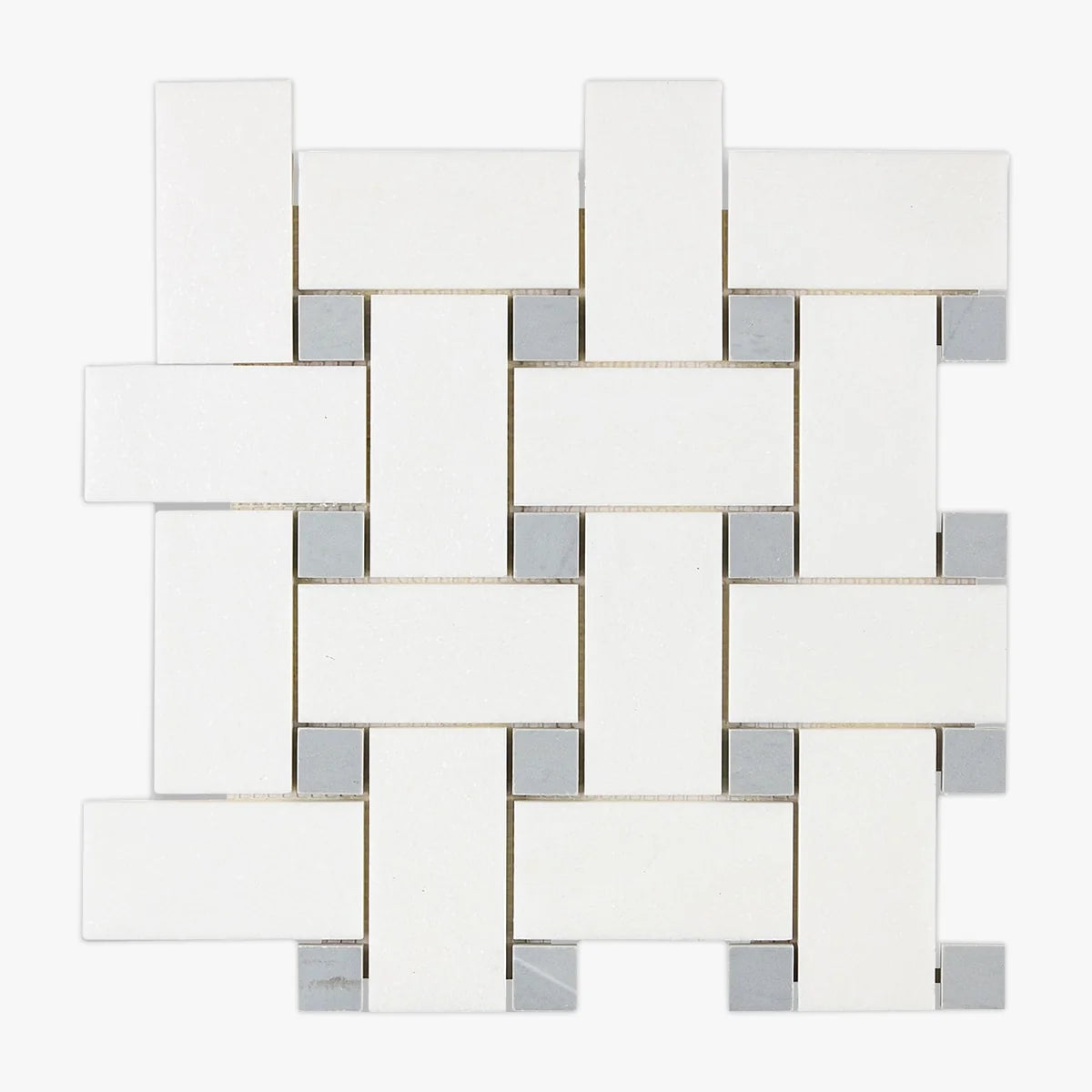Thassos White Polished Marble White mosaic, primary product image. Premium marble for floors and walls.