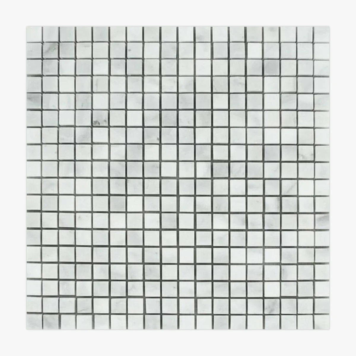 White Carrara Polished Marble White mosaic, primary product image. Premium marble for floors and walls.