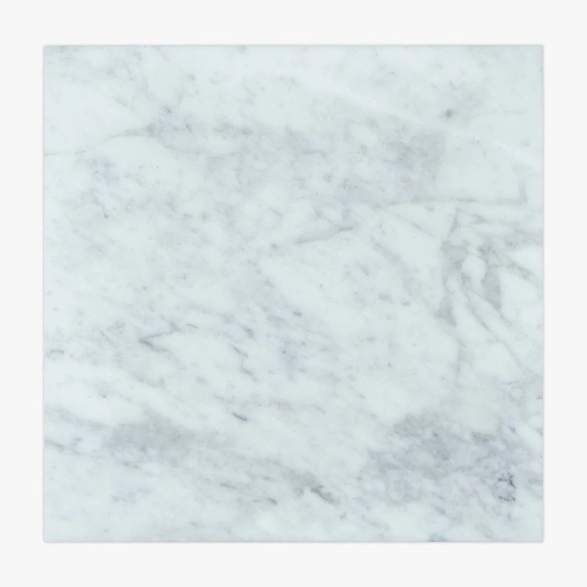 White Carrara Polished Marble White field tile, primary product image. Premium marble for floors and walls.