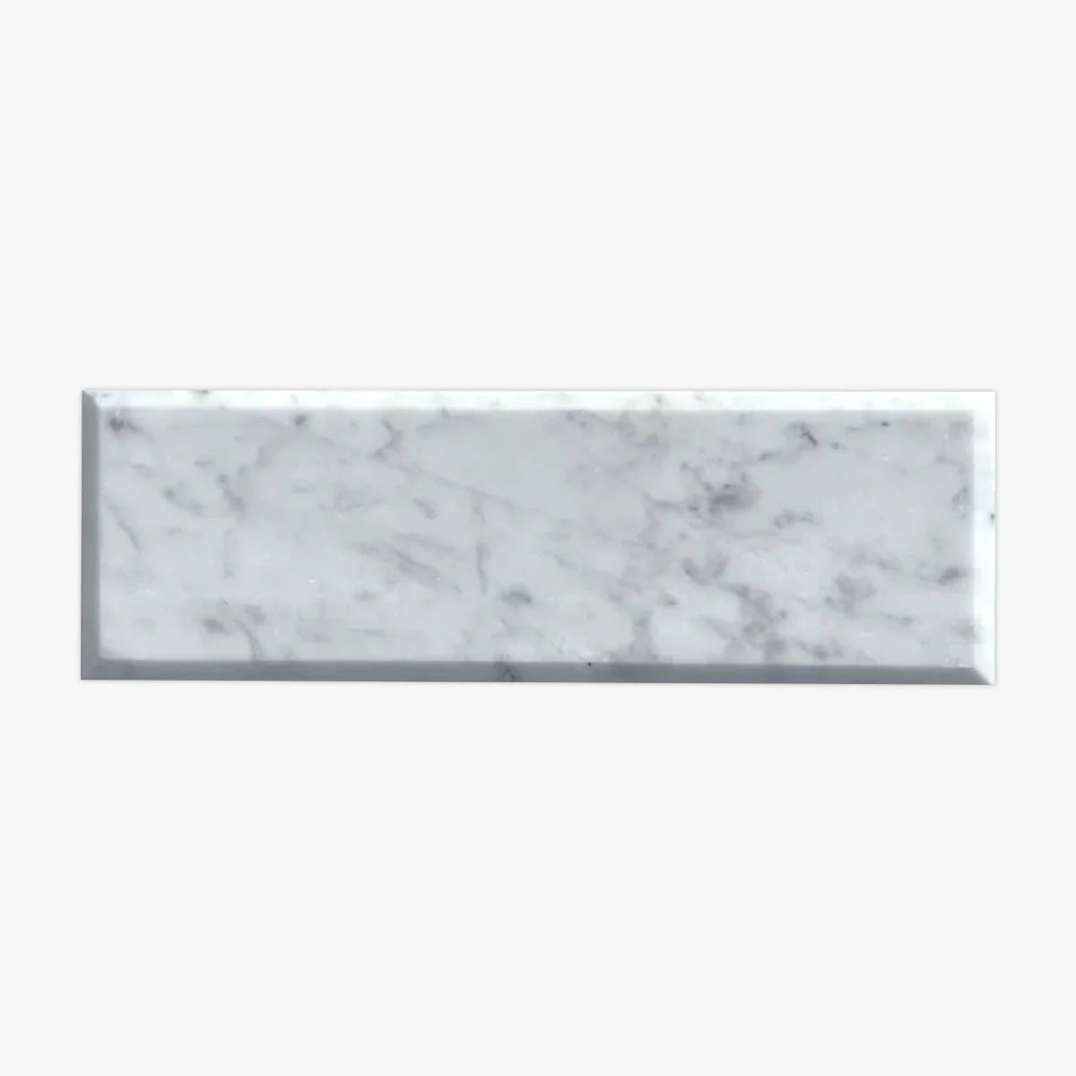 White Carrara Polished Marble White field tile, primary product image. Premium marble for floors and walls.
