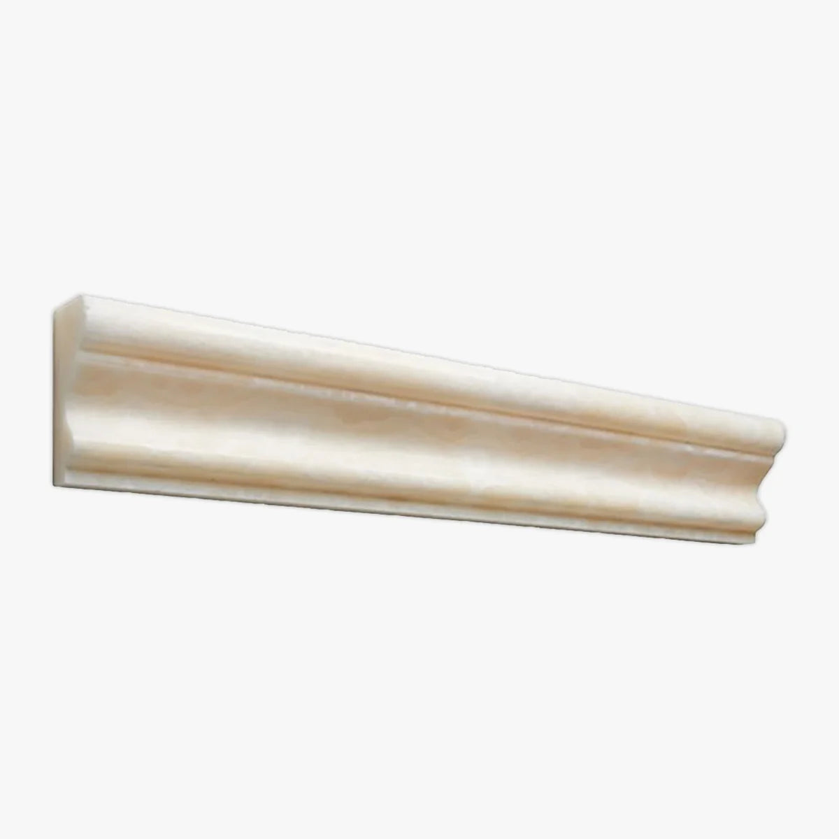 White Onyx White moulding, primary product image. Premium onyx for floors and walls.