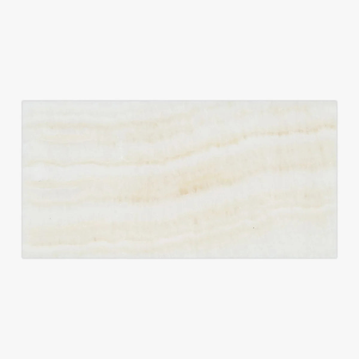 White Onyx White field tile, primary product image. Premium onyx for floors and walls.