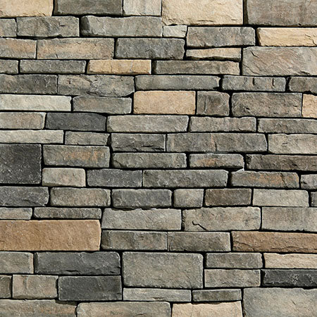 Canyon Ledge Summit manufactured stone accessories by Ply Gem, primary product image, 1 1/4"–6"×5 1/2"–18 1/4"×1 1/2" size. Premium manufactured stone for exterior and interior walls.