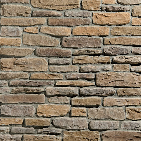 Shadow Ledgestone Shenandoah manufactured stone accessories by Ply Gem, primary product image, 3"–6"×6"–18"×1 1/2" size. Premium manufactured stone for exterior and interior walls.