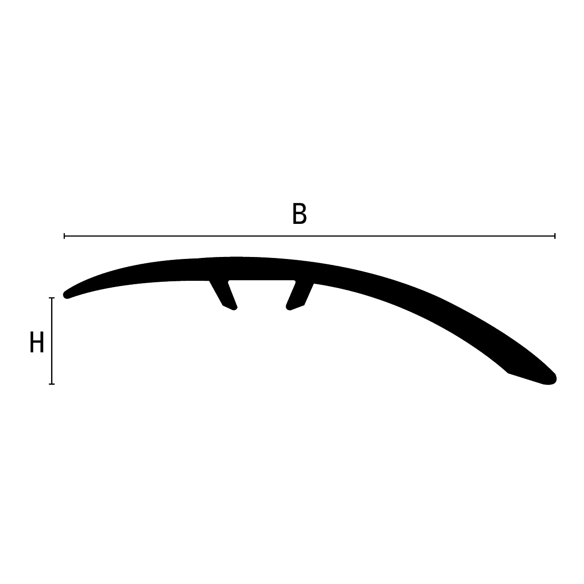 MULTICLIP CLF450: Transition Trim (Aluminum | CLF450-A)