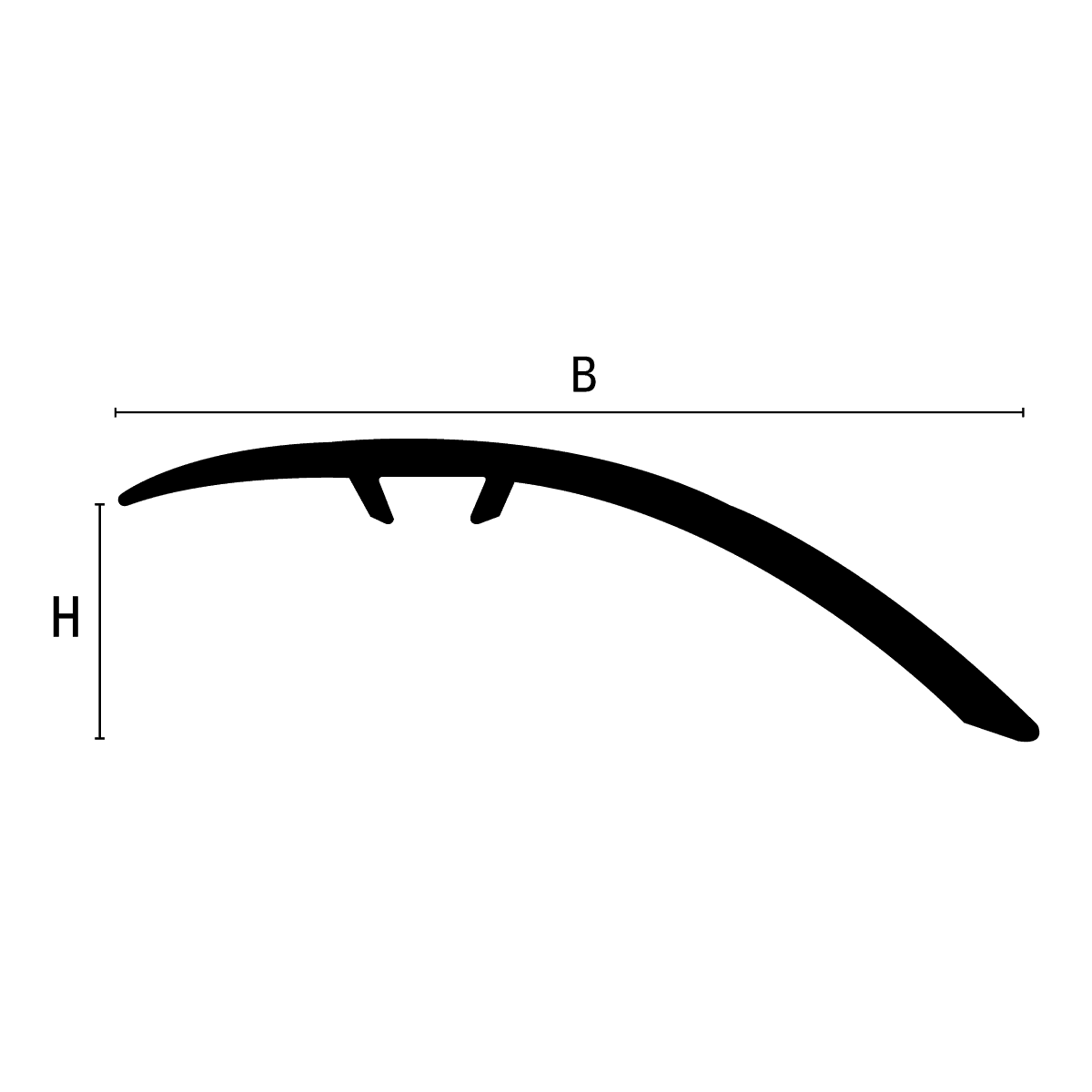 MULTICLIP CLF490: Transition Trim (Aluminum | CLF490-A)