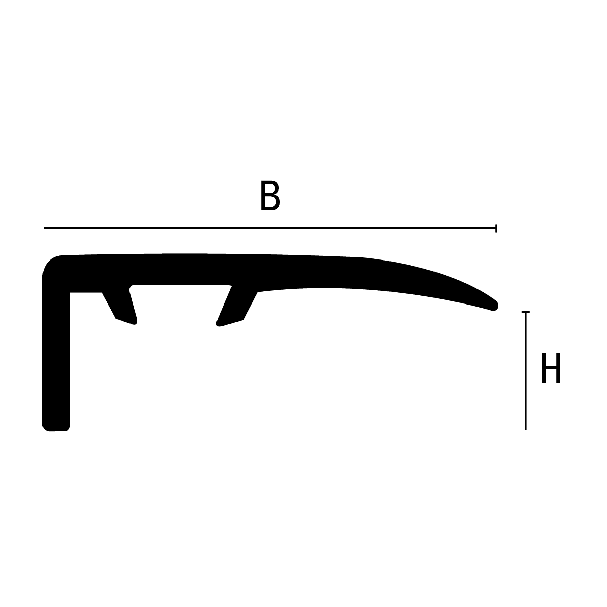 MULTICPLIP CLP: Perimetral Trim (Aluminum | CLP270-A)