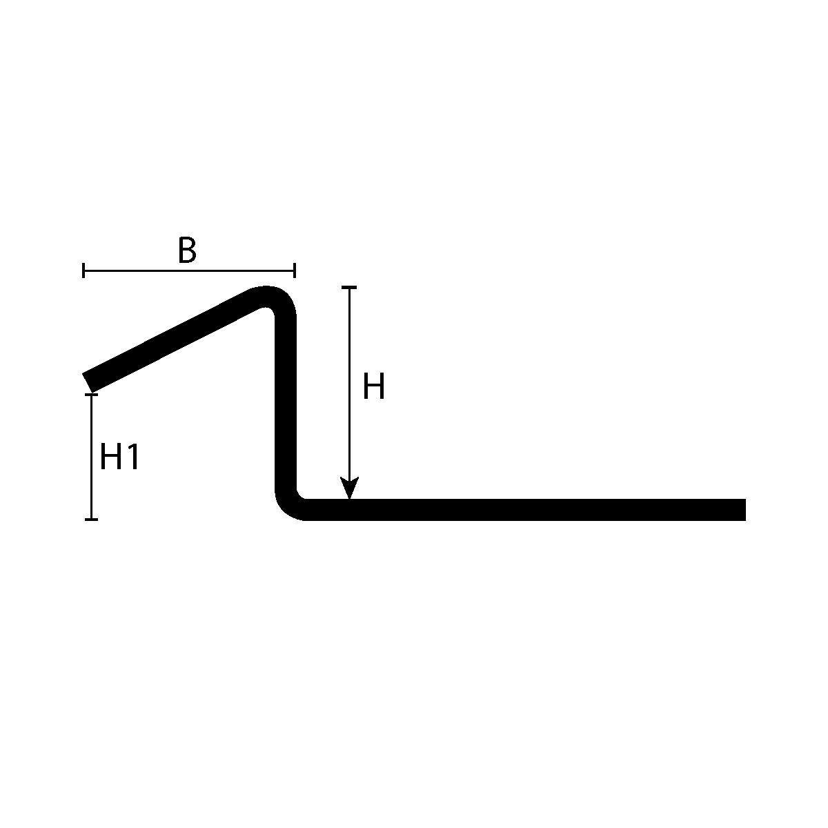 ZEROTEC ZRN60: Transition Trim (Stainless Steel 304 | ZRN60-100-I)