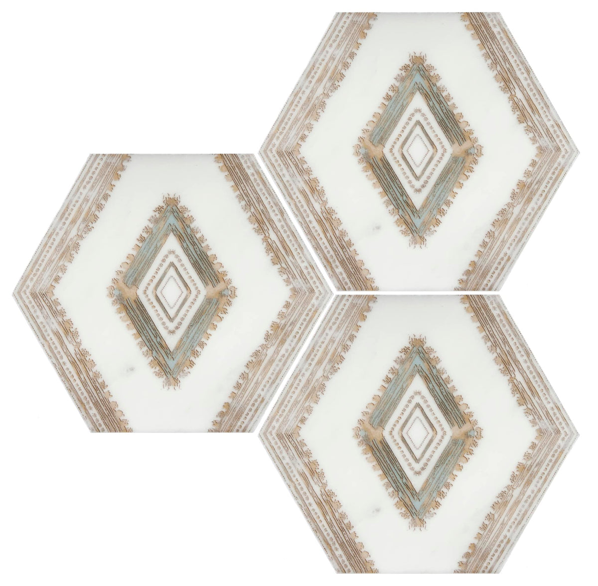 Holloway Bronze field tile, primary product image, 6"×5 3/16"×3/8" size. Premium marble for floors and walls.