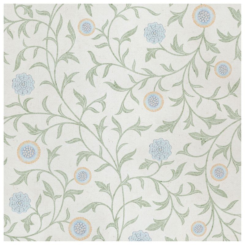 Arbor Azure Bloom wallcovering, top-down product view