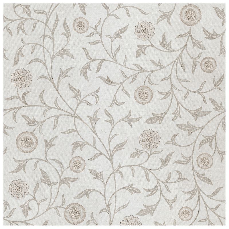 Arbor Sand Bloom wallcovering, top-down product view
