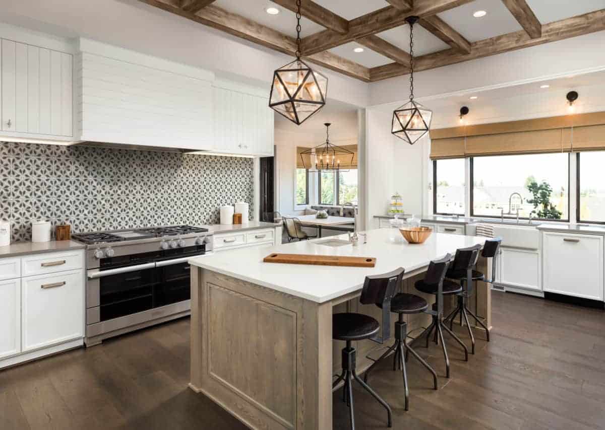 Stone Impressions Avery Grande honed tile in a room setting — available at Surface Group