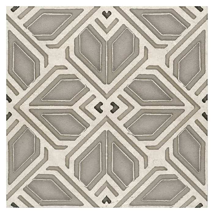 Avery Grande Latte field tile, top-down product view, 12"×12"×3/8" size. Premium limestone for floors and walls.