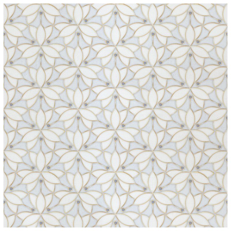 Bloomline Lilac wallcovering, top-down product view