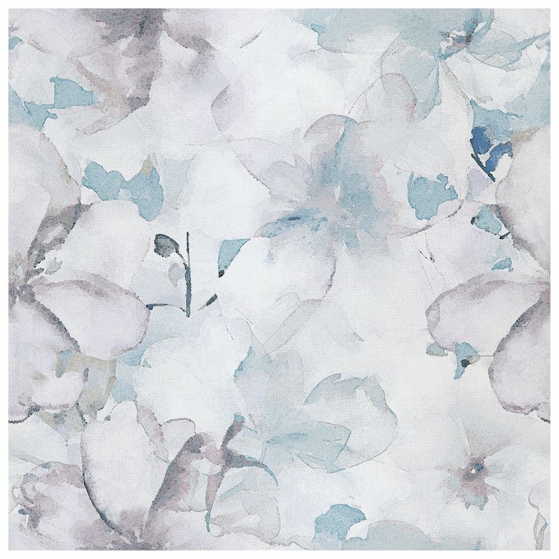 Blossom Cornflower wallcovering, top-down product view