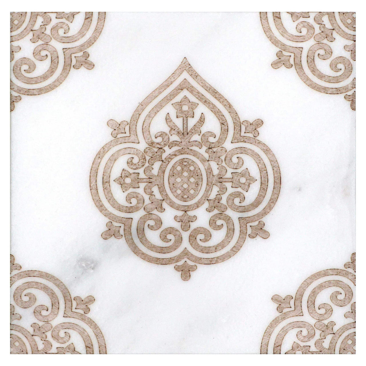 Caprice Sapphire field tile, alternate product view, 3"×3"×3/8" size. Premium travertine for floors and walls.