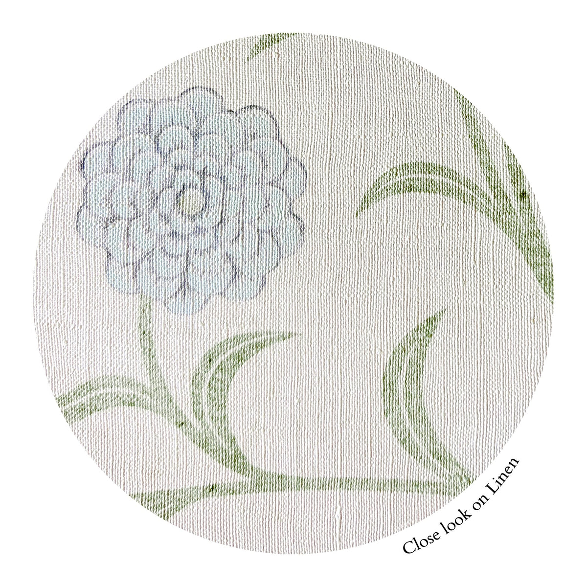 Arbor Azure Bloom wallcovering, top-down product view