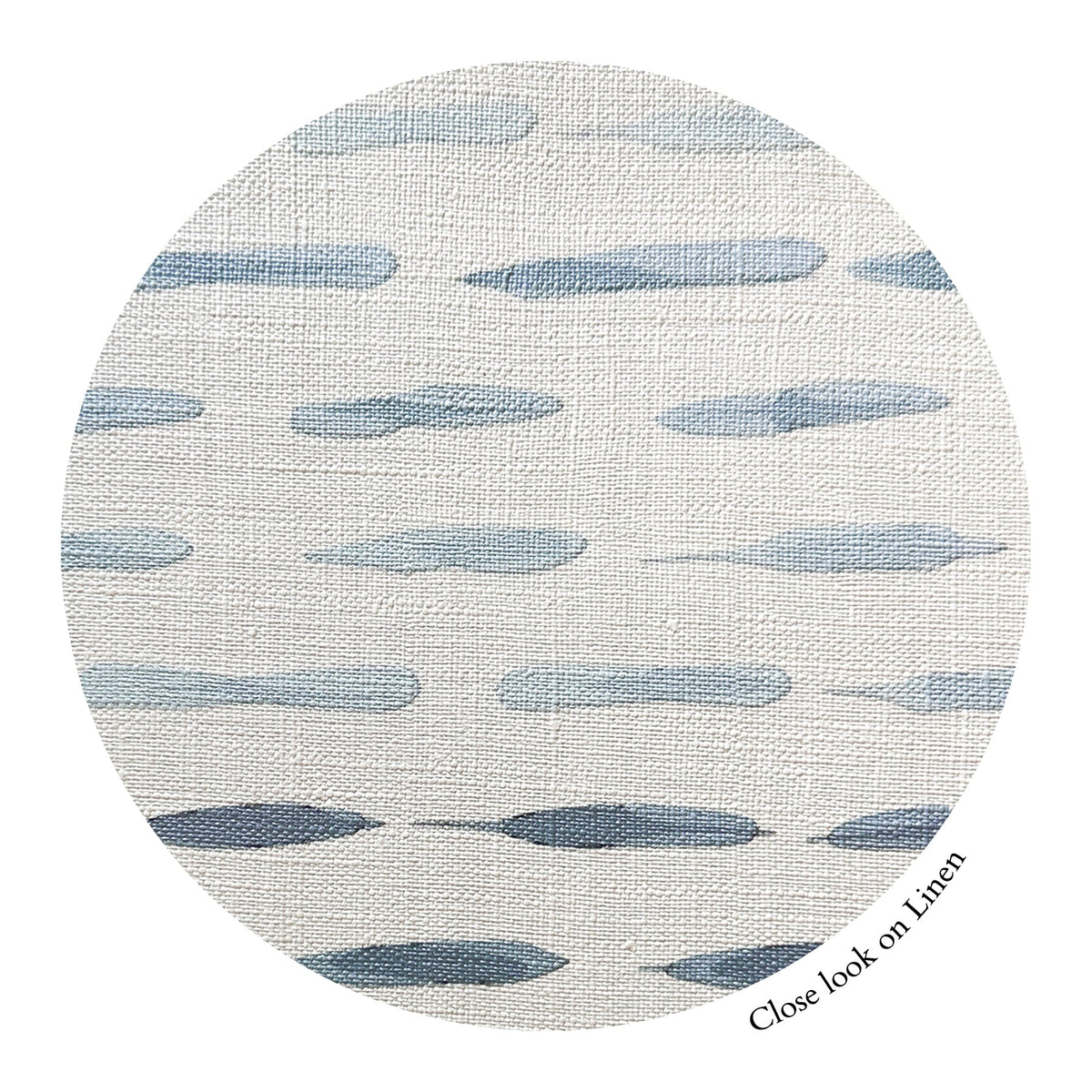 Bay Strokes Clear Lake wallcovering, top-down product view