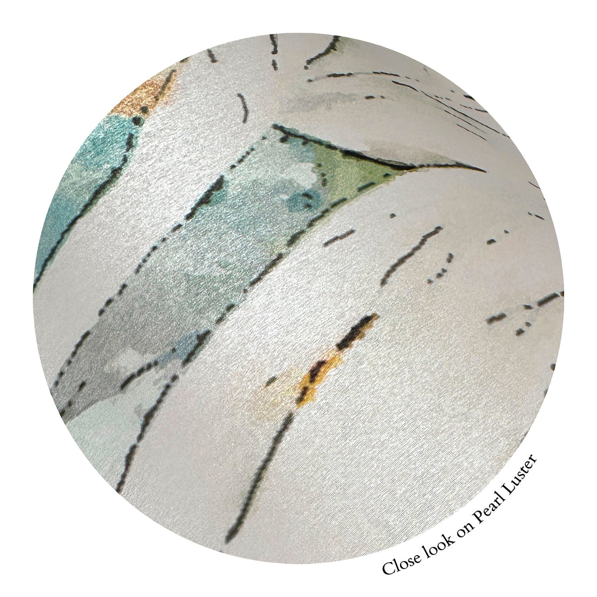 Florabella Peridot wallcovering, top-down product view