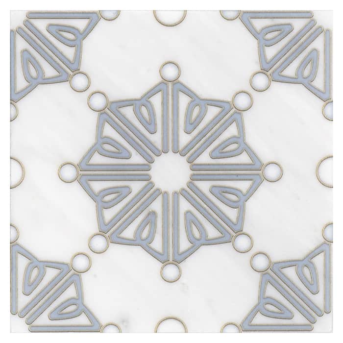 Stone Impressions Dahlia Moonmist marble tile — available at Surface Group