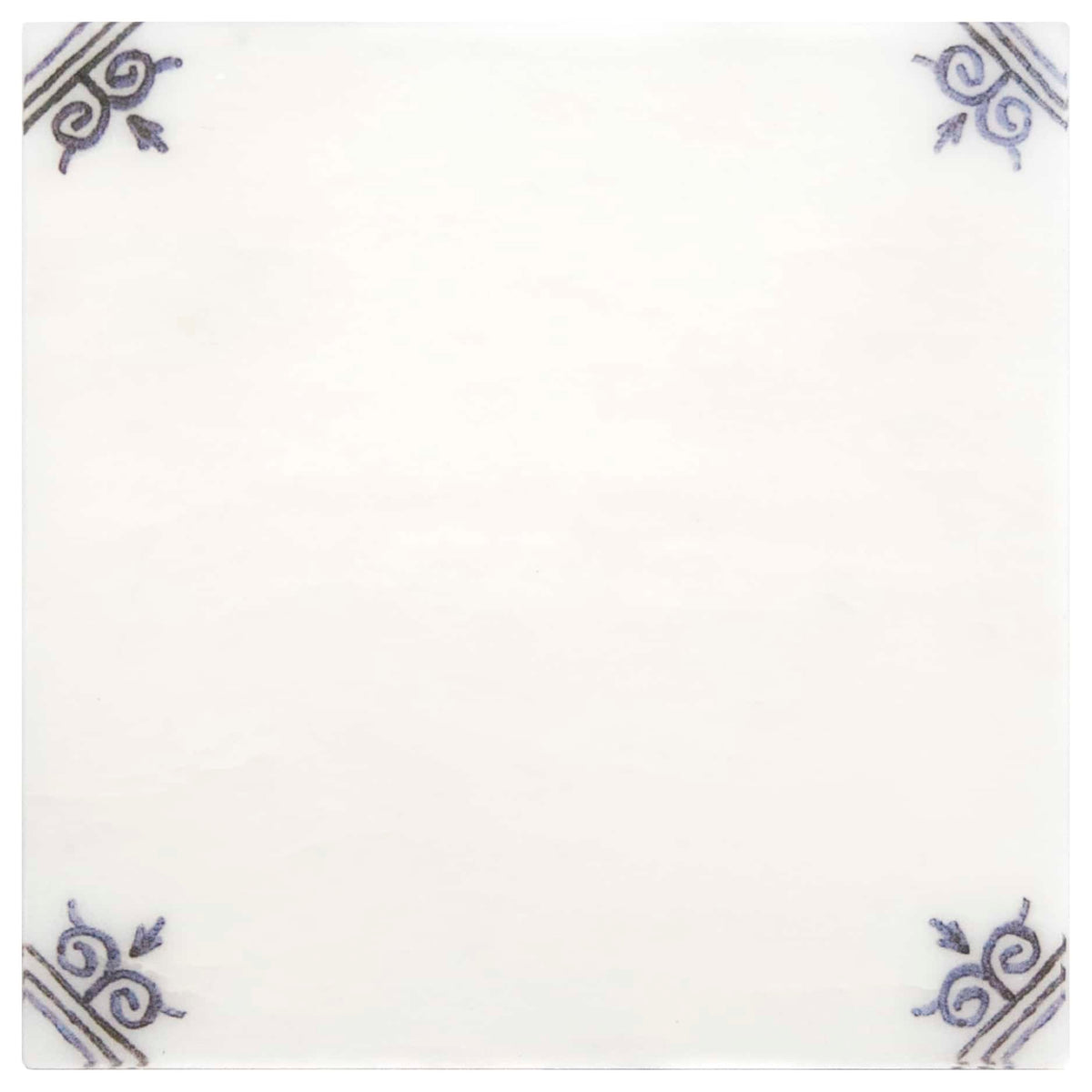 Delft At Play field tile, alternate product view, 4"×4"×3/8" size. Premium travertine for floors and walls.